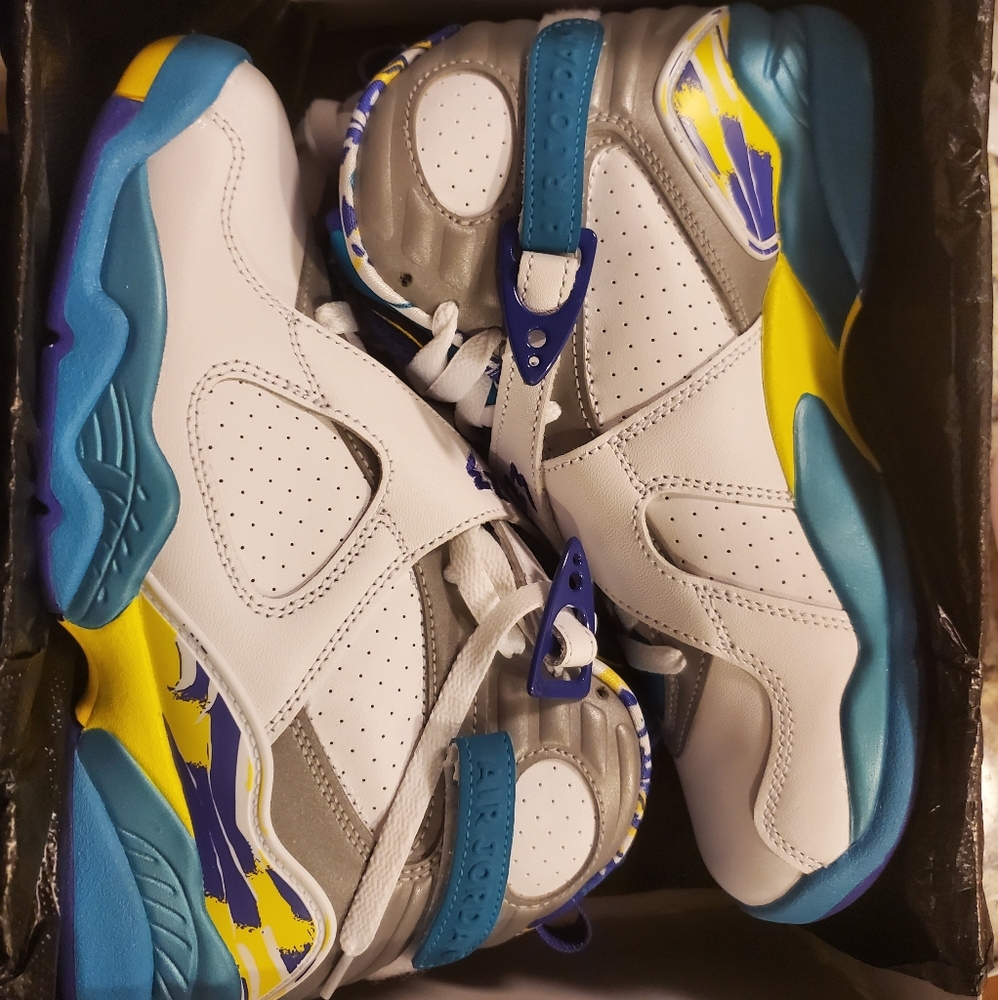 Jordan Retro 8 White Aqua (W)
